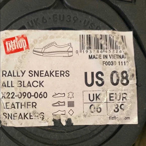 Fitflop Black Flats Minimalist Comfort rally sneaker - Picture 7 of 16